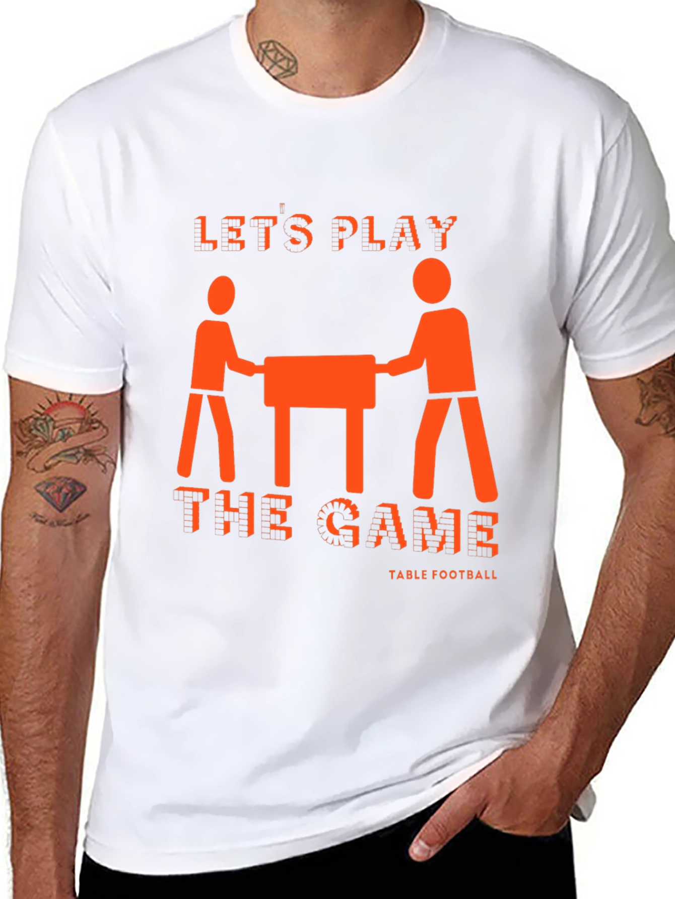 Lets Play Table Football Graphic Tee