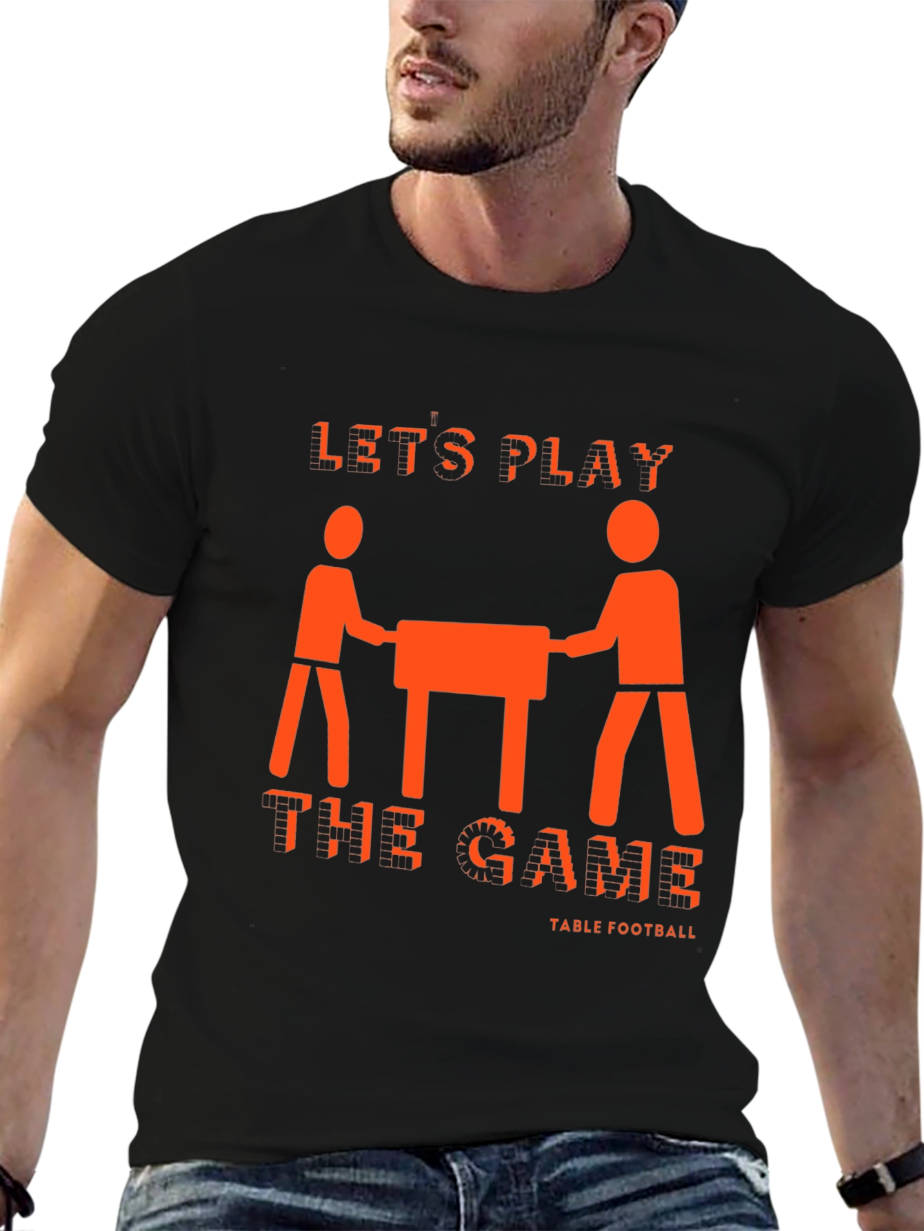 Lets Play Table Football Graphic Tee