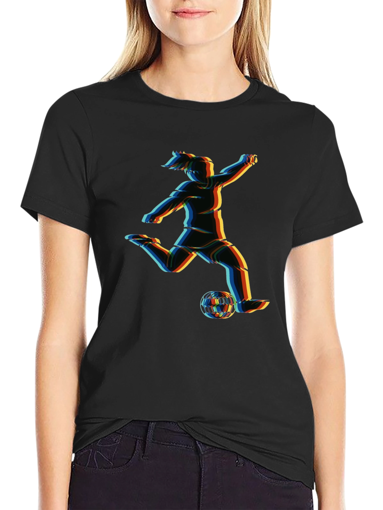 Soccer Player Graphic T-Shirt
