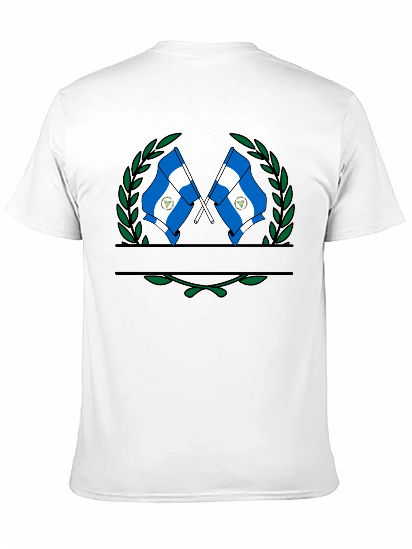 Nicaragua Flag T-Shirt - Black Graphic Tee