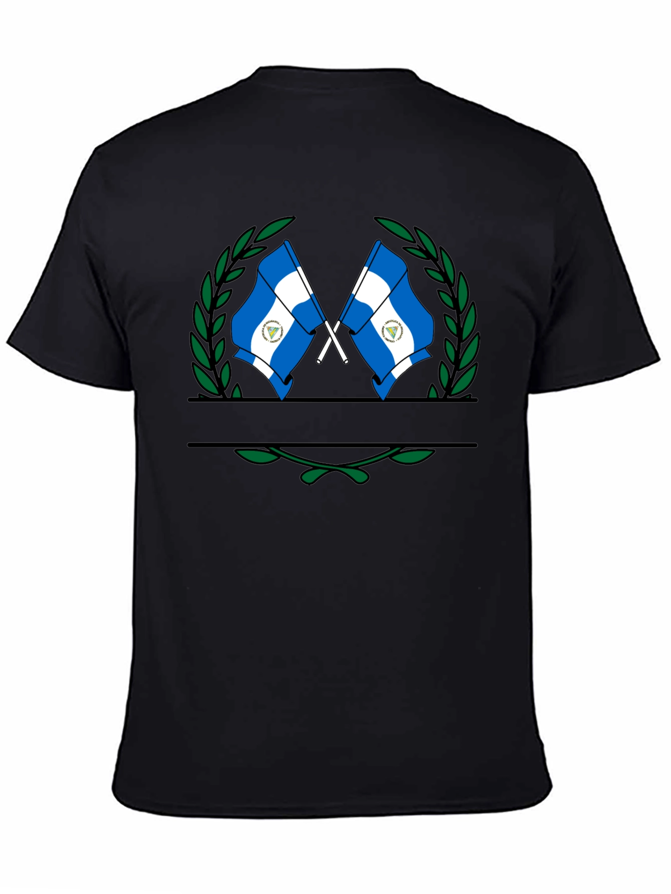 Nicaragua Flag T-Shirt - Black Graphic Tee