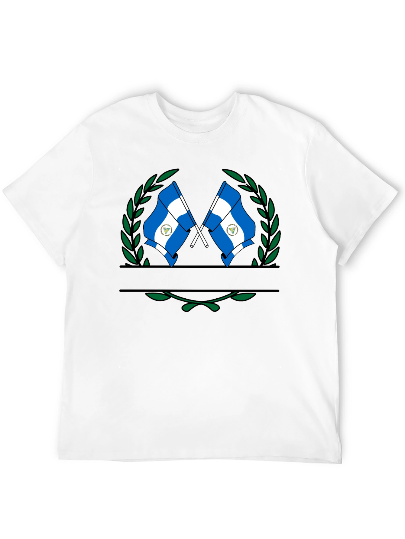 Nicaragua Flag T-Shirt - Black Graphic Tee