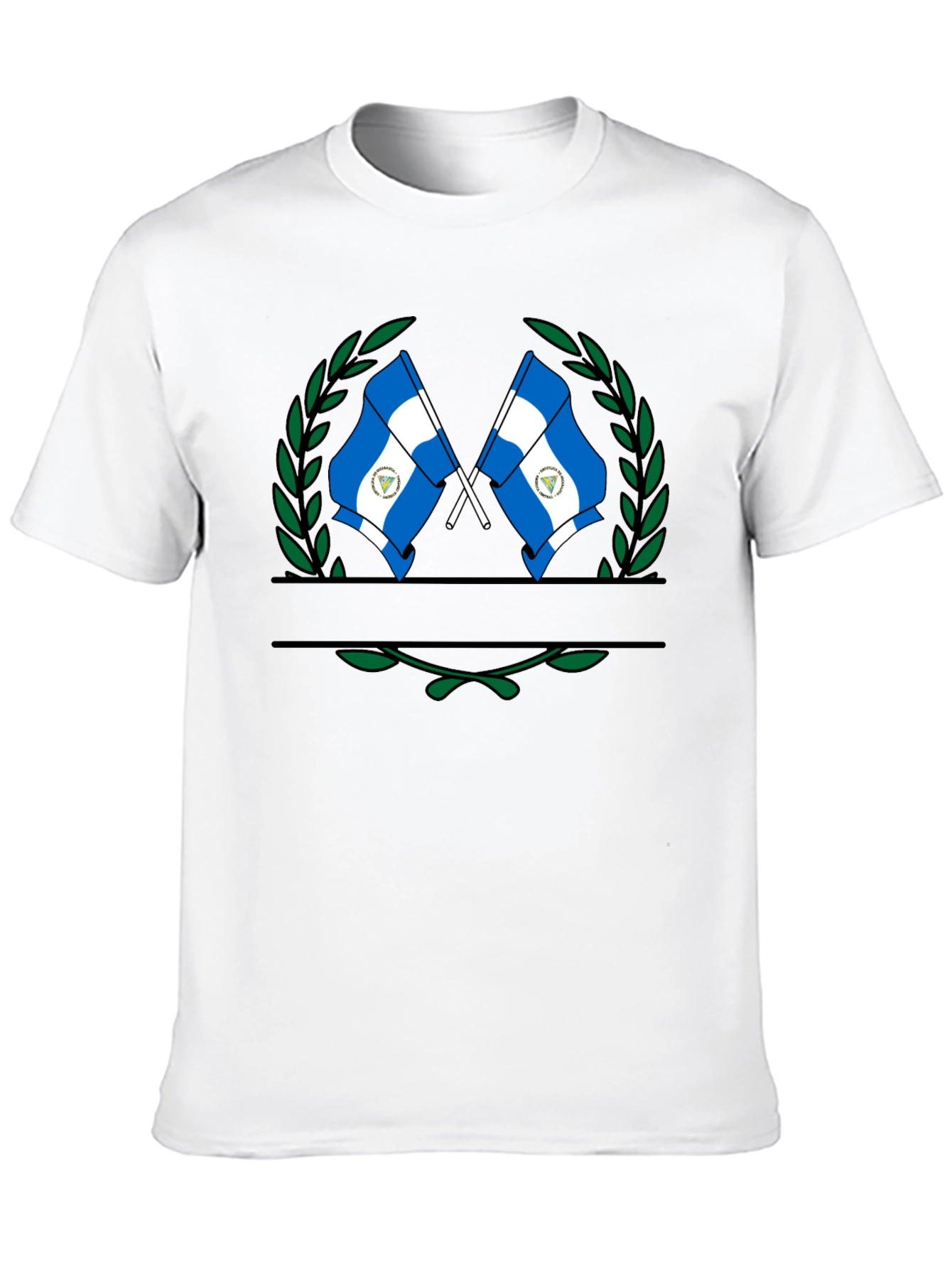 Nicaragua Flag T-Shirt - Black Graphic Tee