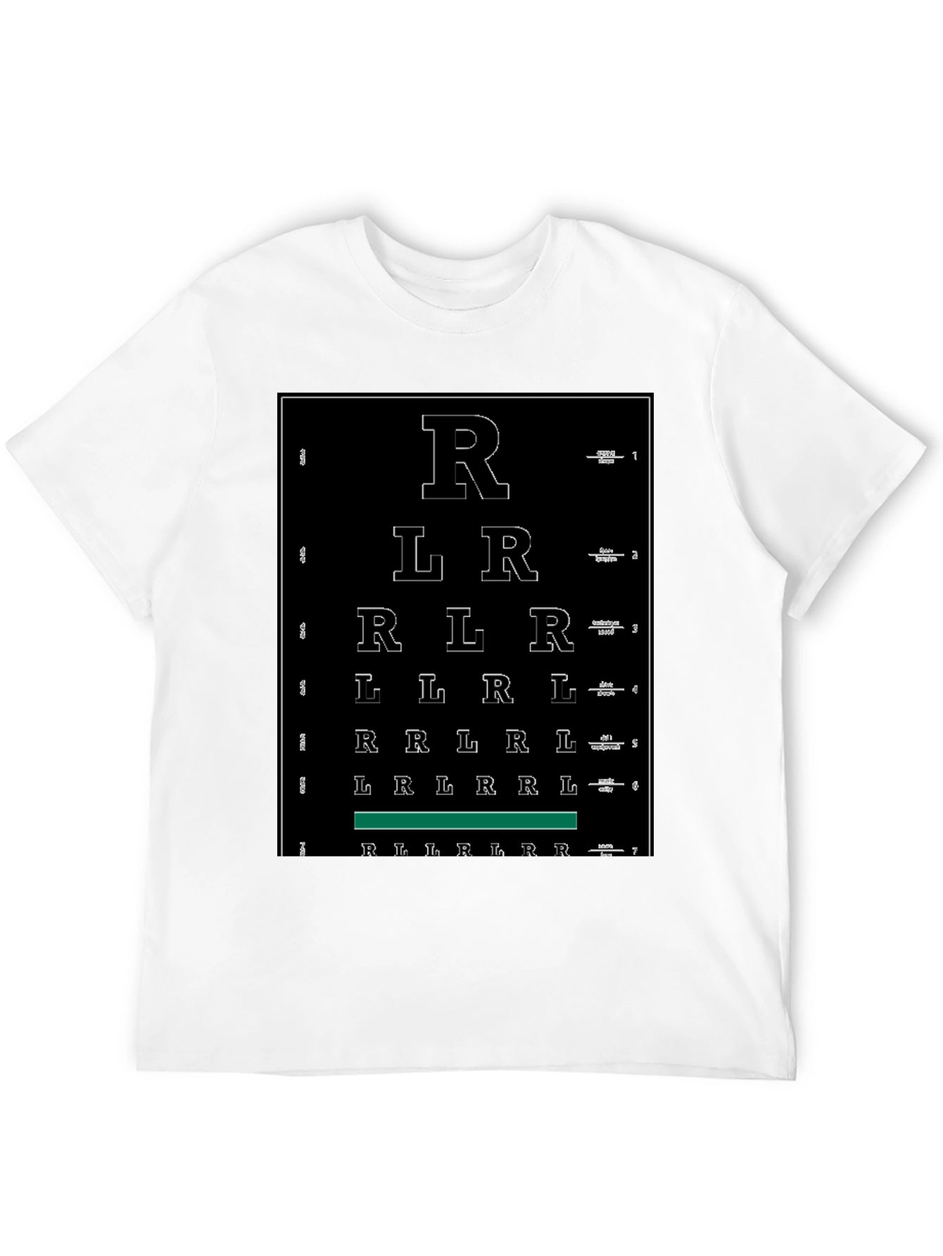 Funny Right Left Eye Chart Graphic Tee