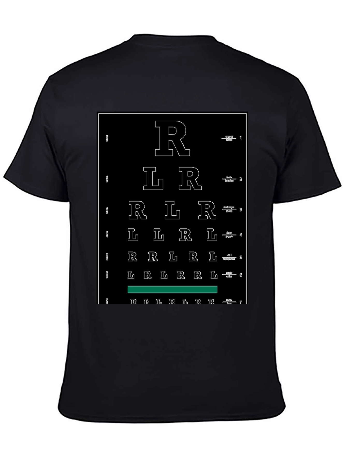Funny Right Left Eye Chart Graphic Tee