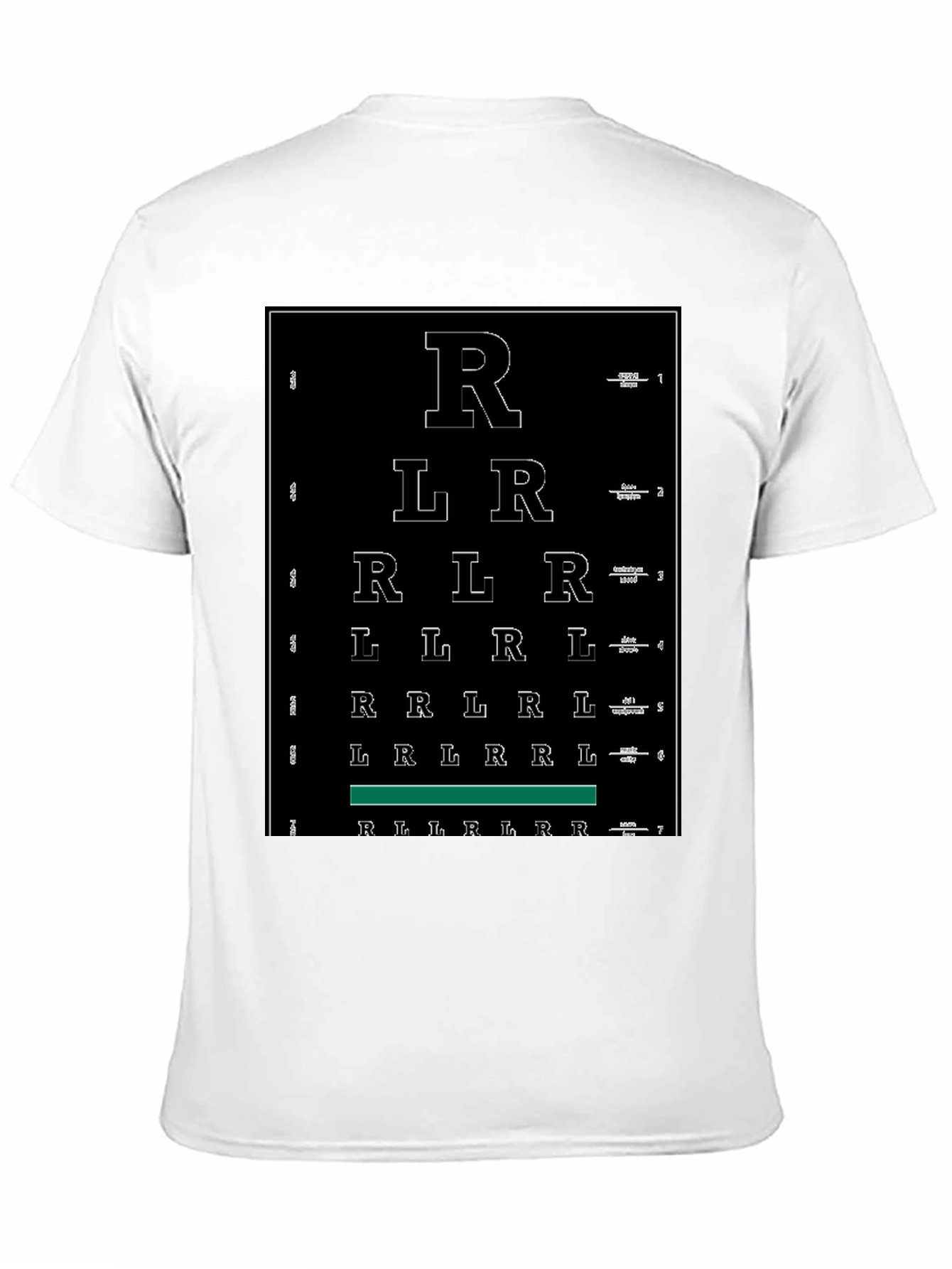 Funny Right Left Eye Chart Graphic Tee