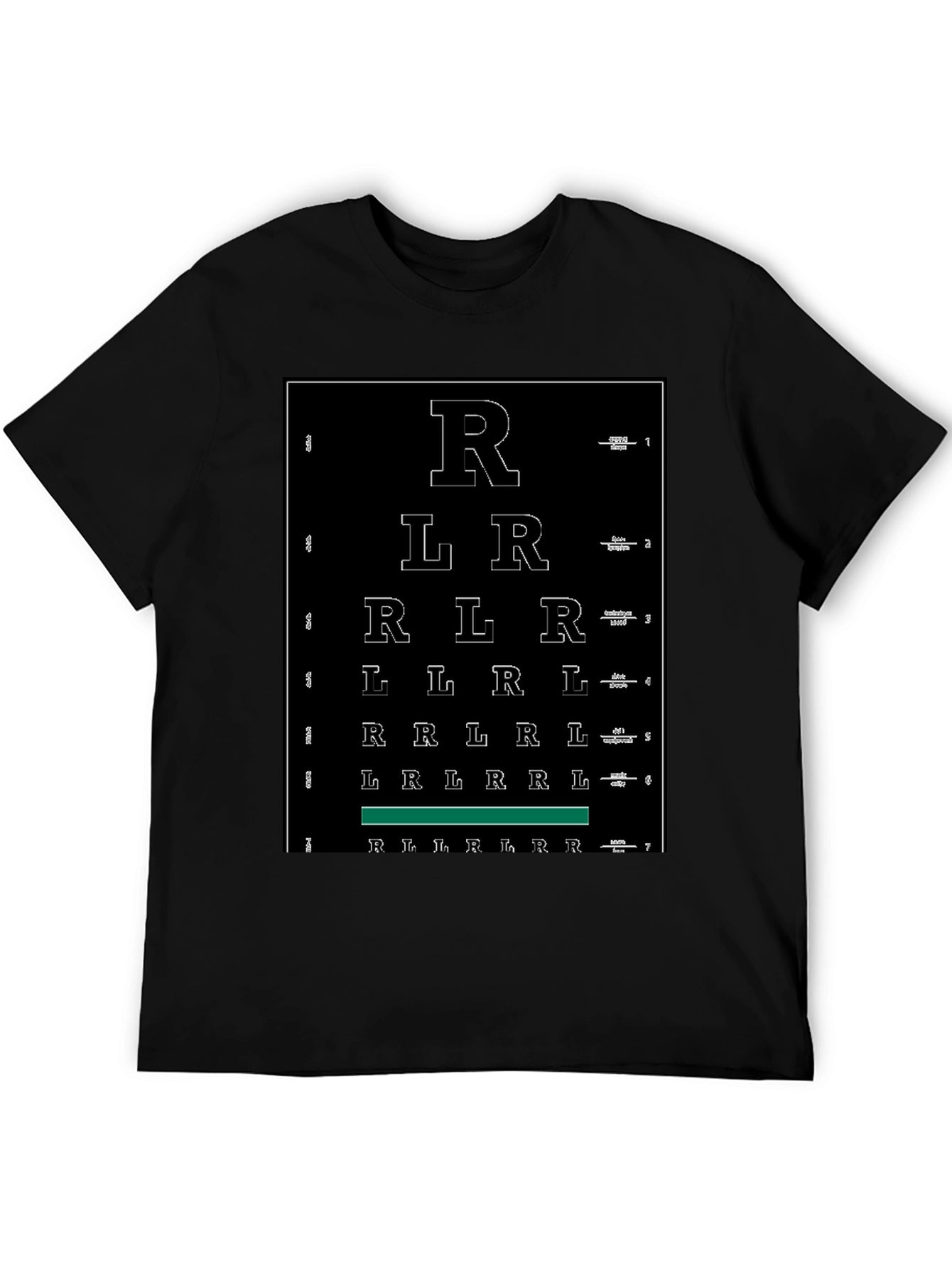 Funny Right Left Eye Chart Graphic Tee