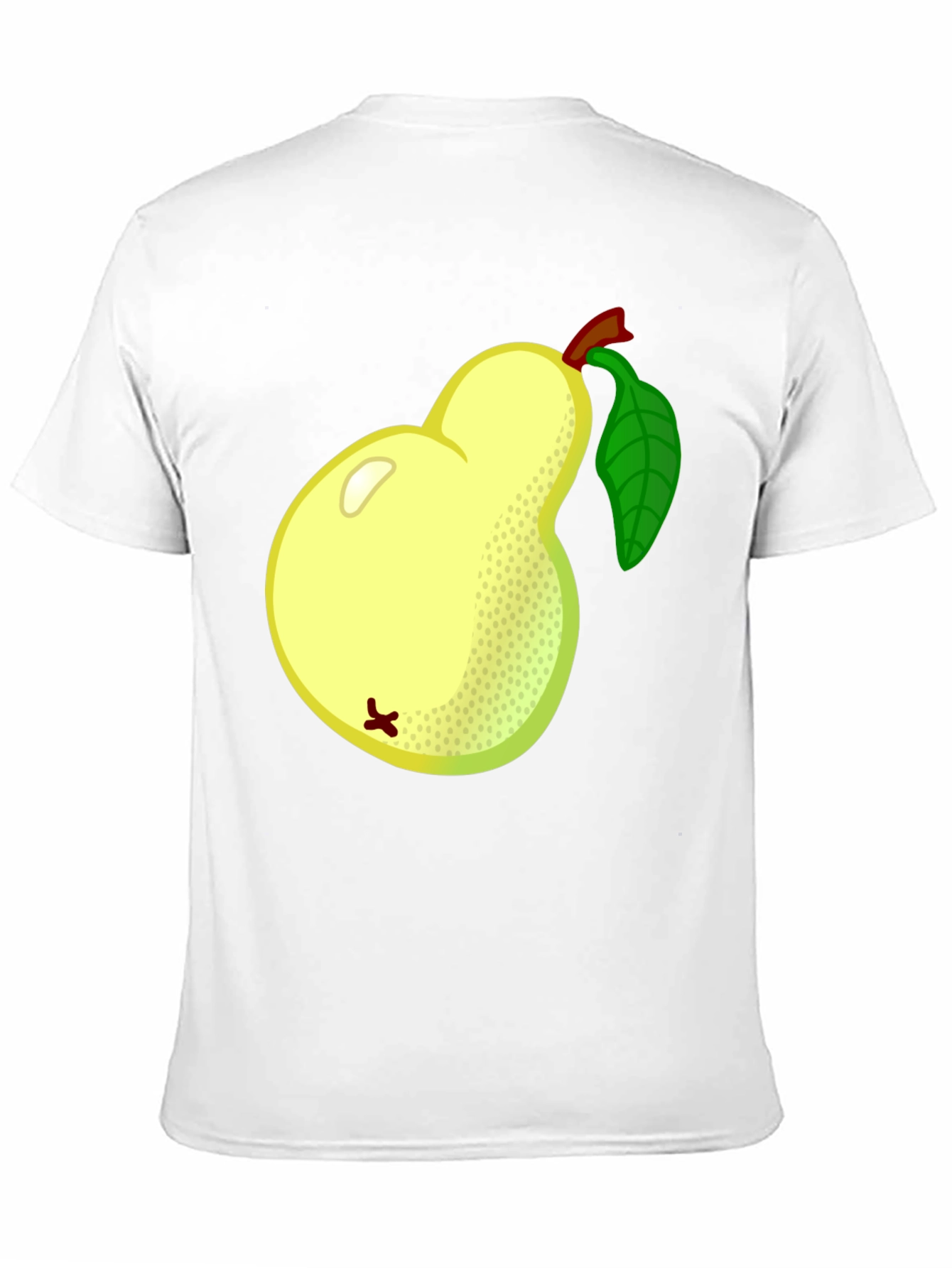 Pear Graphic Tee - Black Cotton T-Shirt