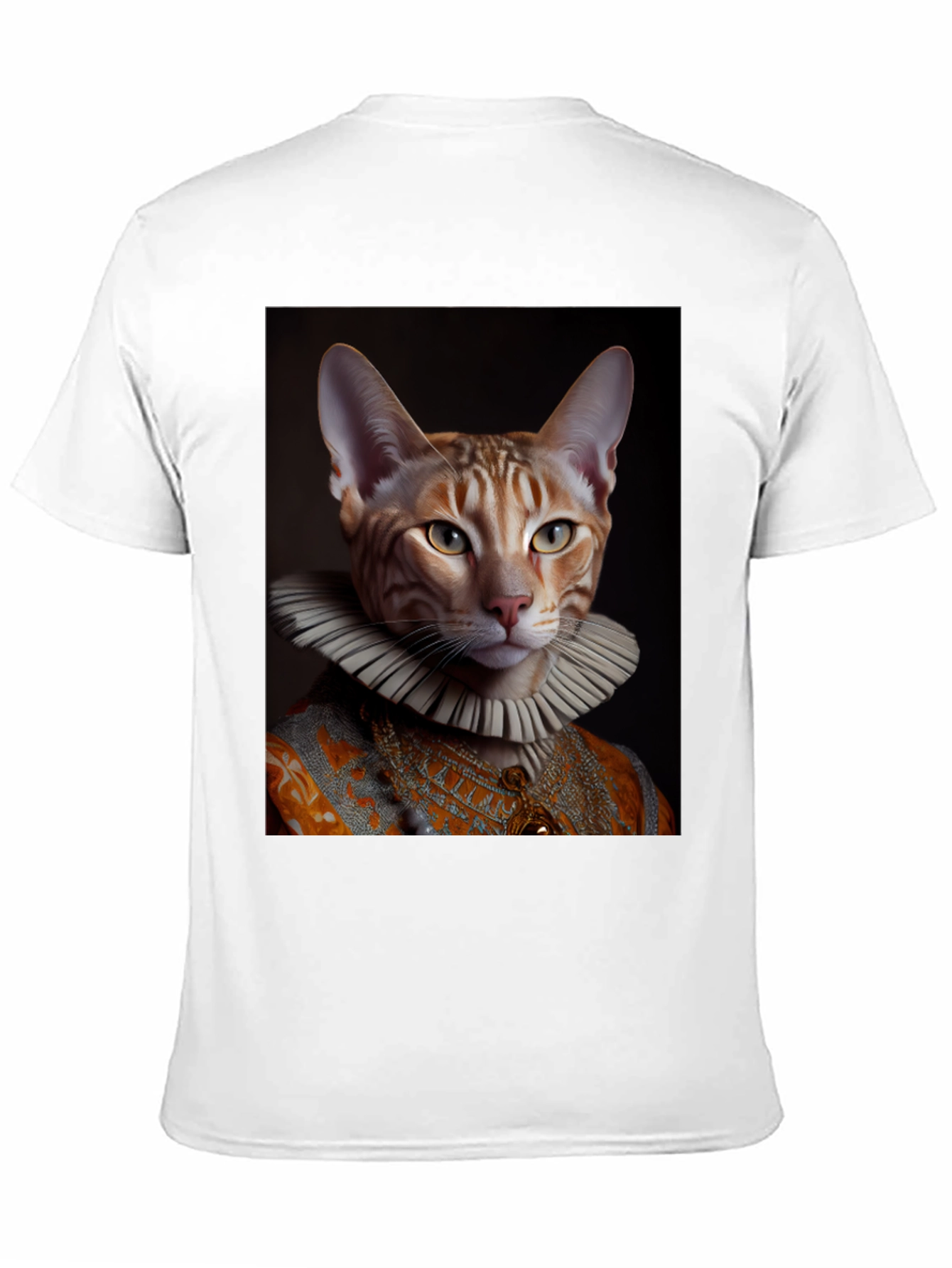 Renaissance Cat T-Shirt - Funny Pet Portrait Tee
