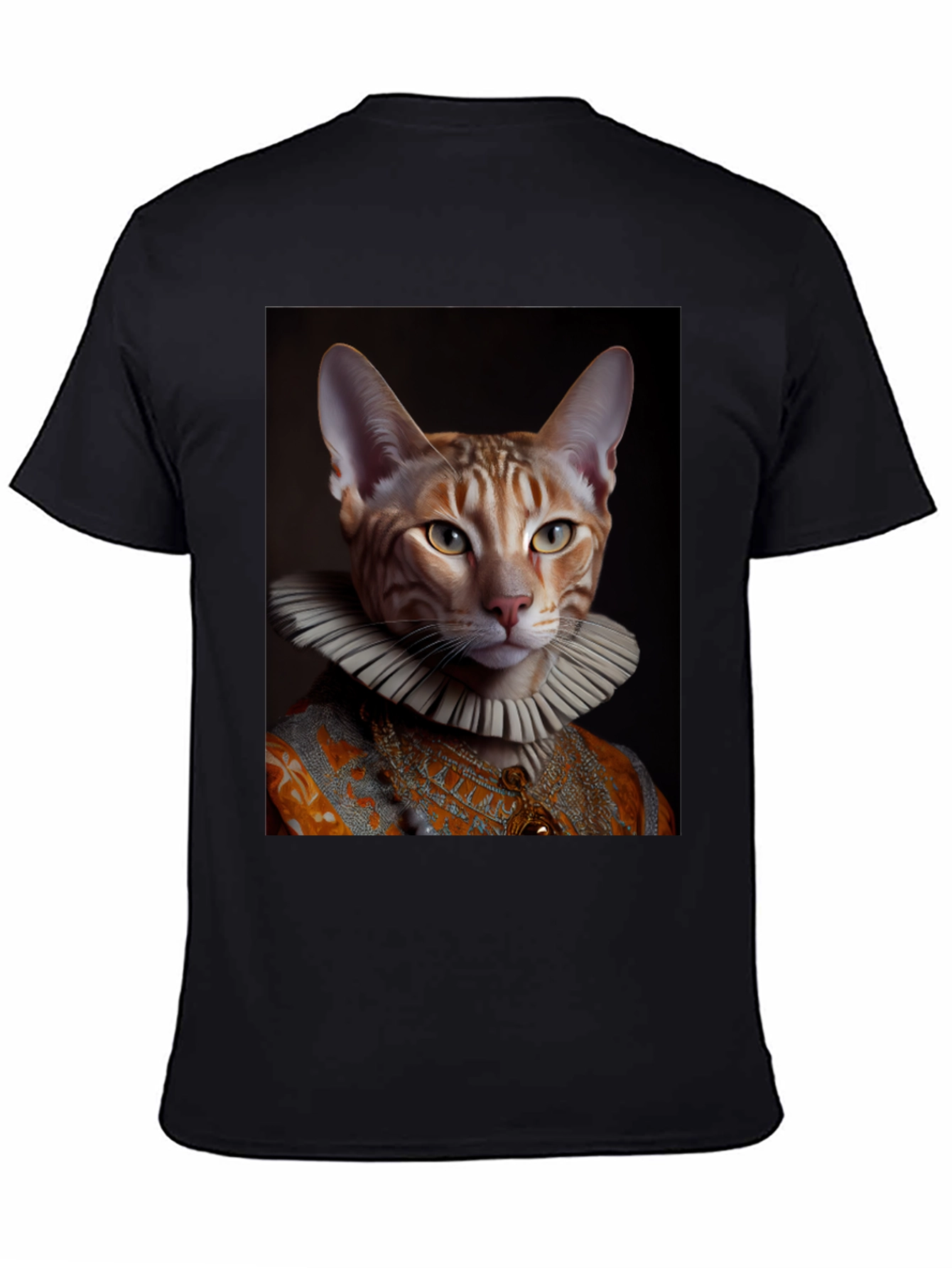 Renaissance Cat T-Shirt - Funny Pet Portrait Tee
