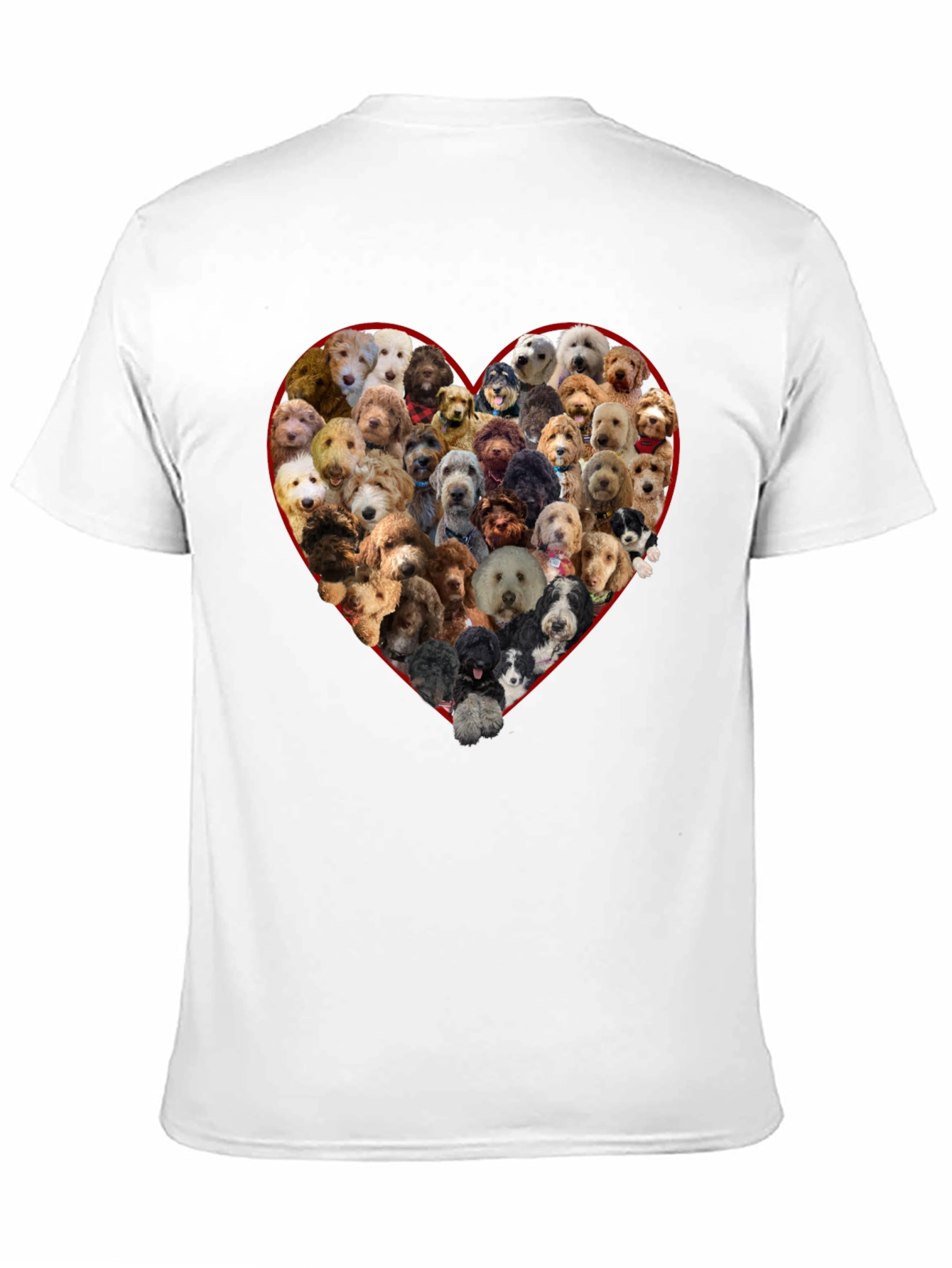 Dog Breed Heart T-Shirt - Black Crew Neck