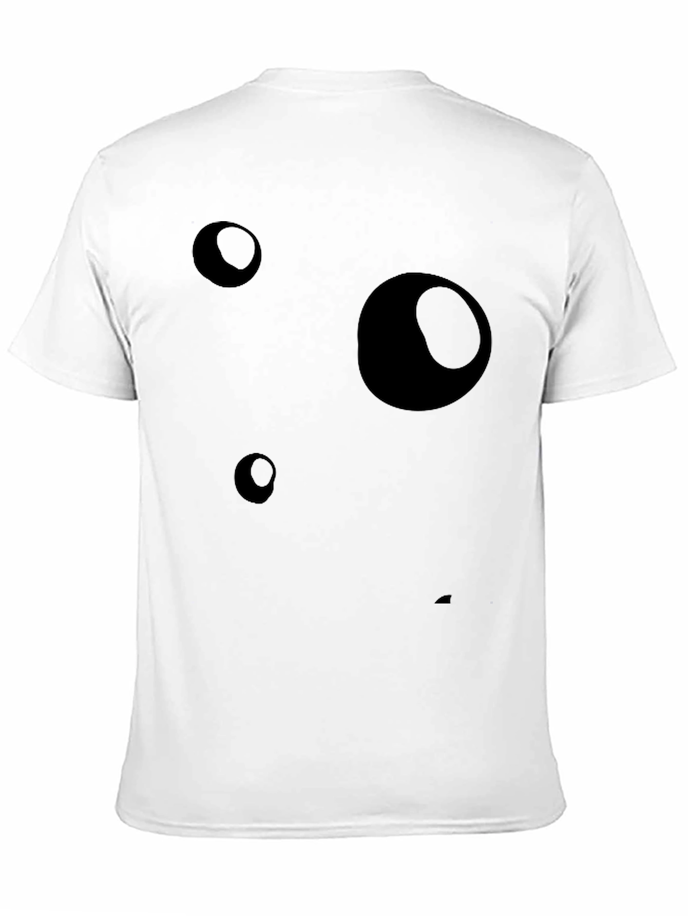Abstract Bubble Black Graphic Tee