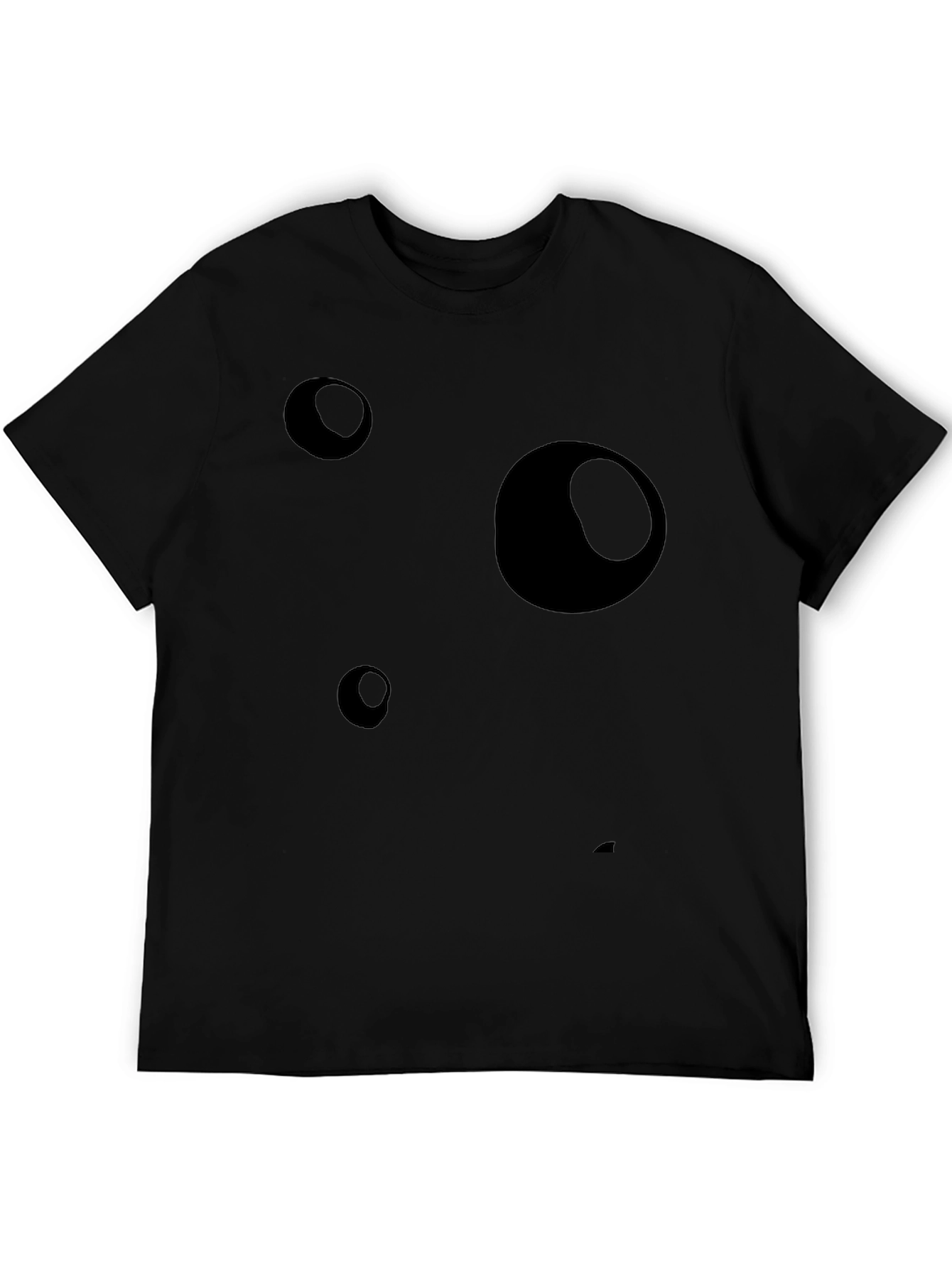 Abstract Bubble Black Graphic Tee