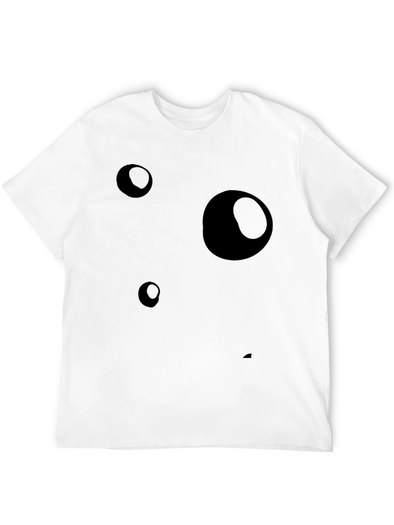 Abstract Bubble Black Graphic Tee