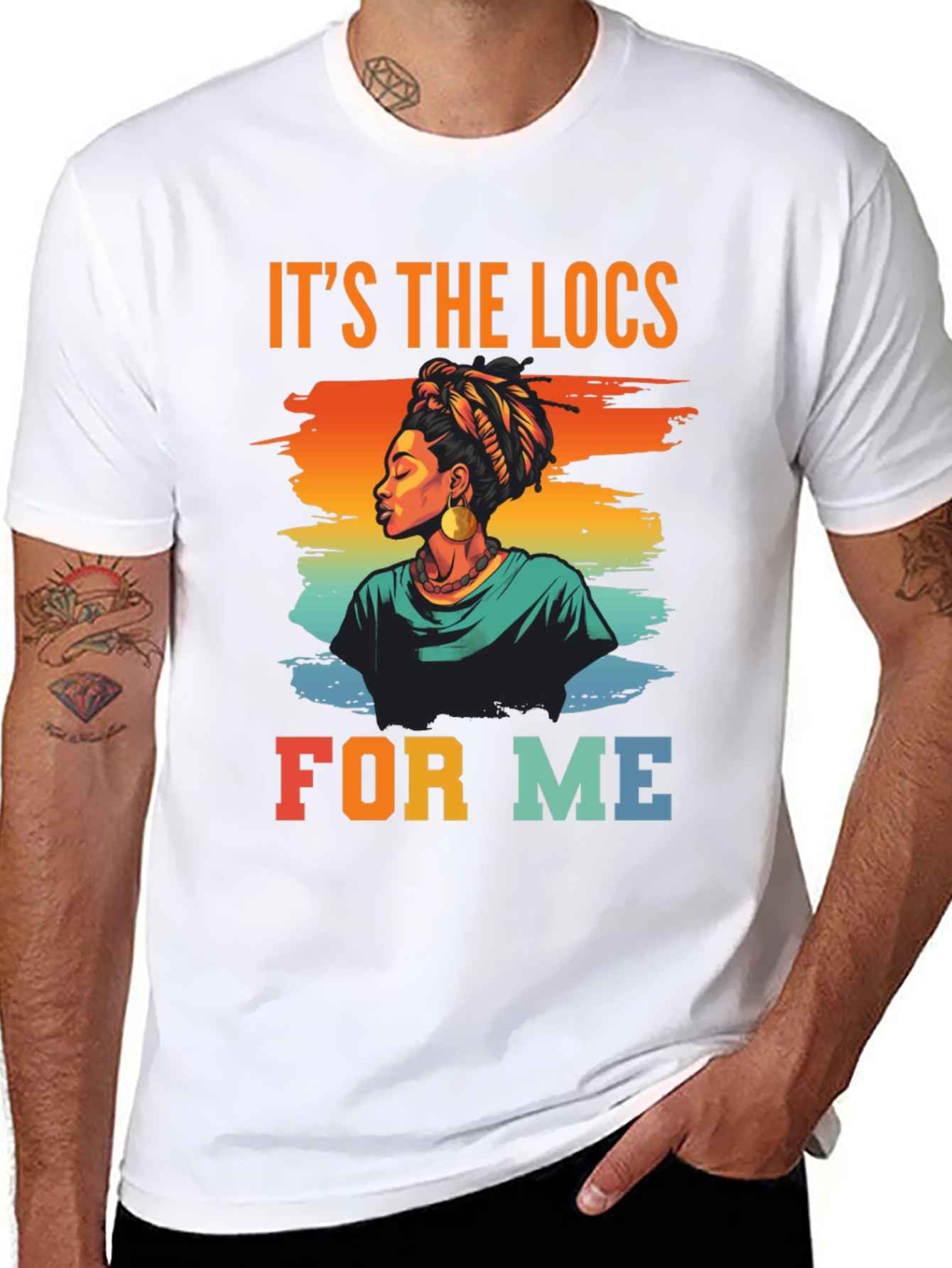 Its The Locs For Me Black Graphic Tee