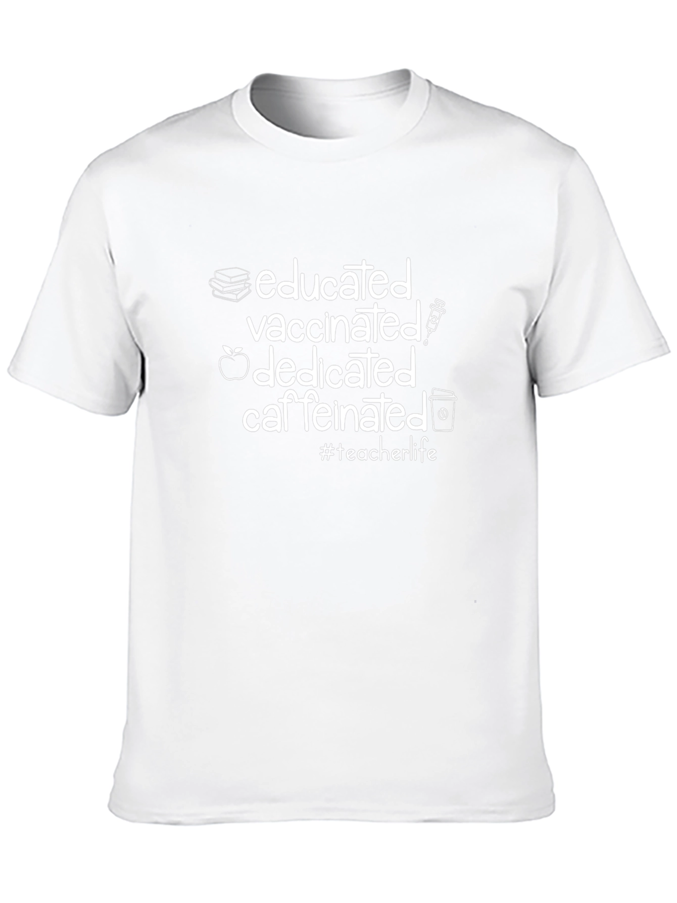 Educated Vaccinated Dedicated Caffeinated T-Shirt