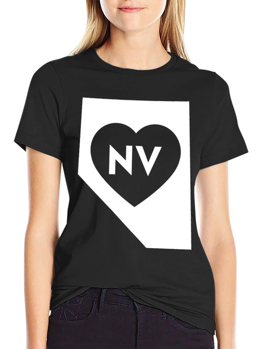 Nevada State Pride T-Shirt - Heart NV Graphic Tee