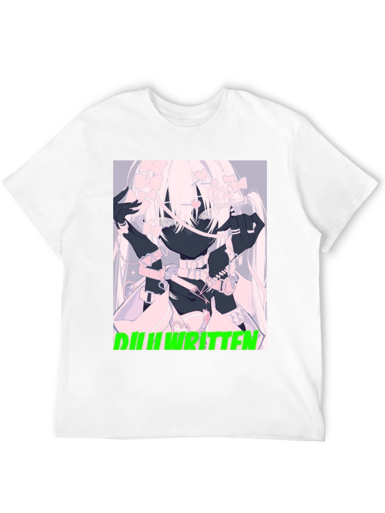 Anime Graphic Tee - Ill Written Black T-Shirt