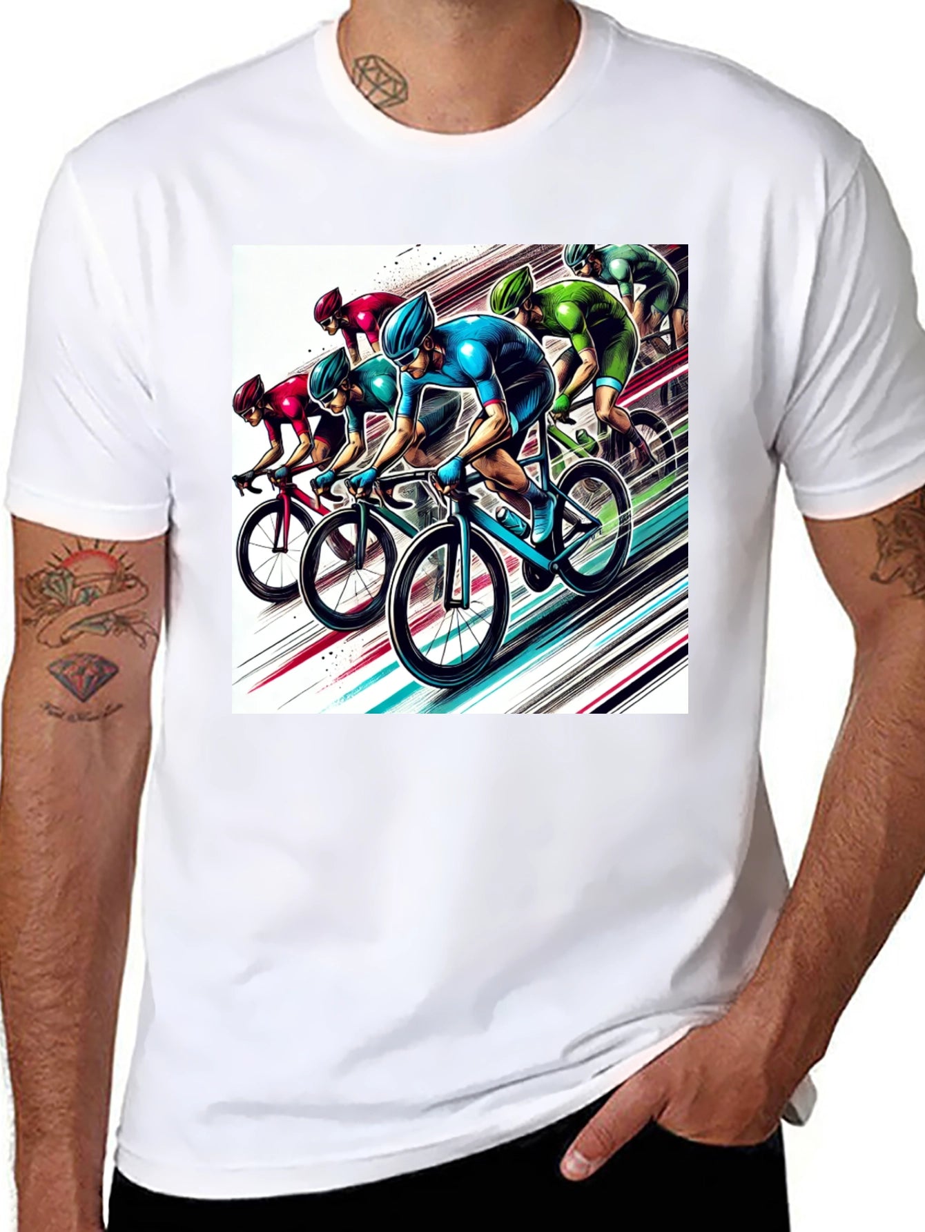 Cycling Team Graphic Tee - Ride in Style!