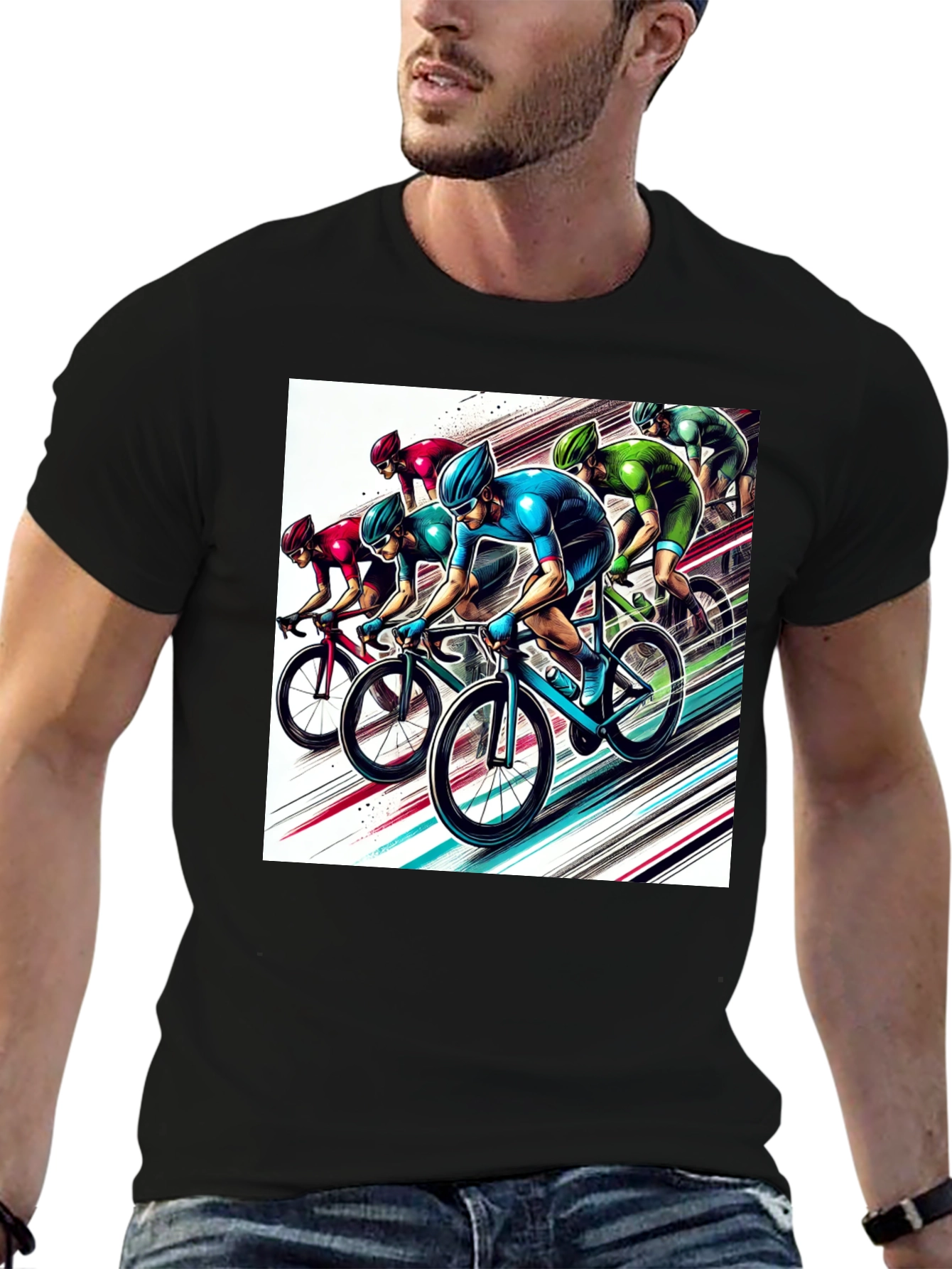 Cycling Team Graphic Tee - Ride in Style!