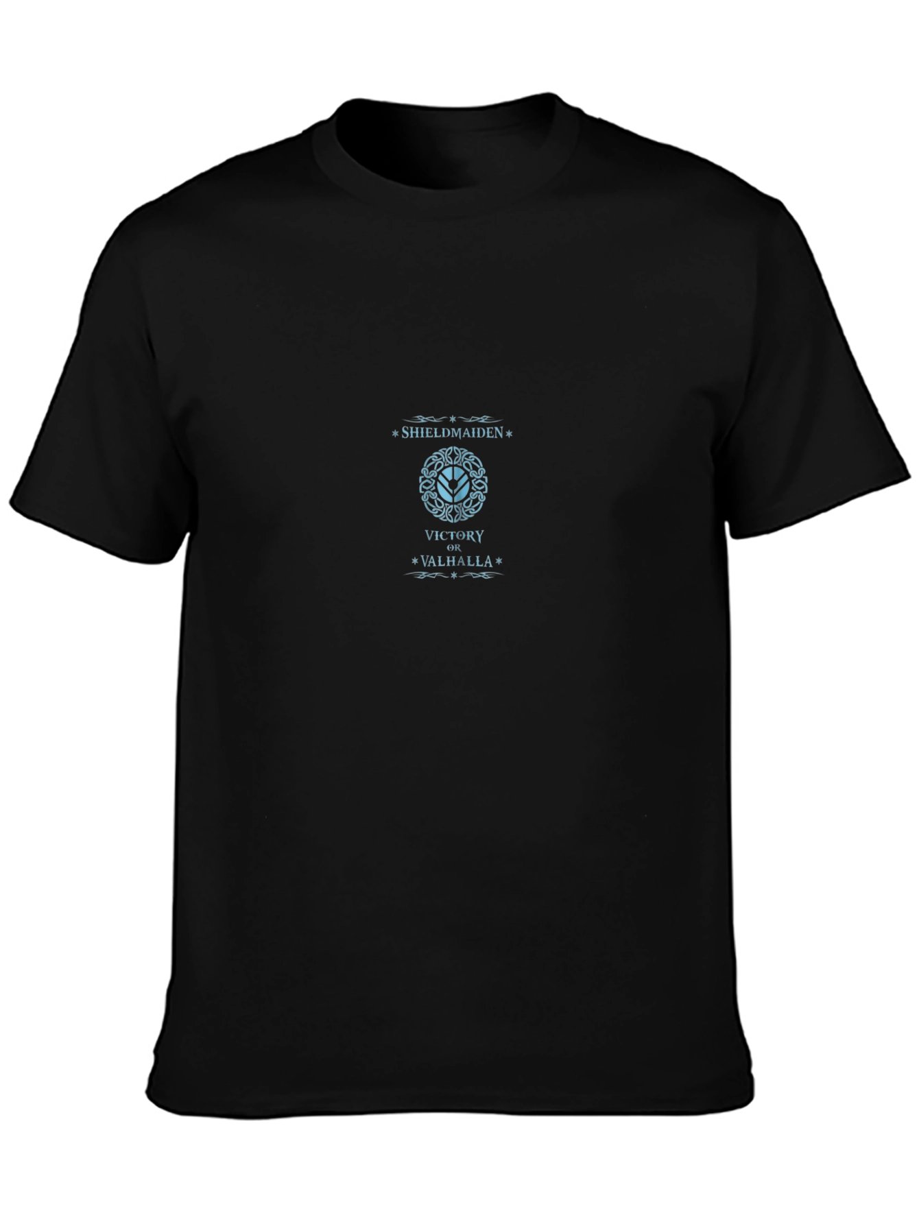 Shieldmaiden Victory Valhalla T-Shirt - Black