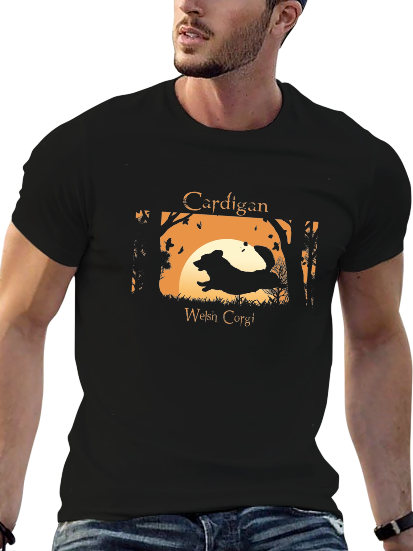 Cardigan Welsh Corgi Silhouette T-Shirt