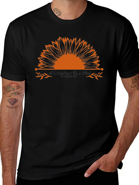 Sunflower Mimi Graphic Tee - Soft Black Cotton