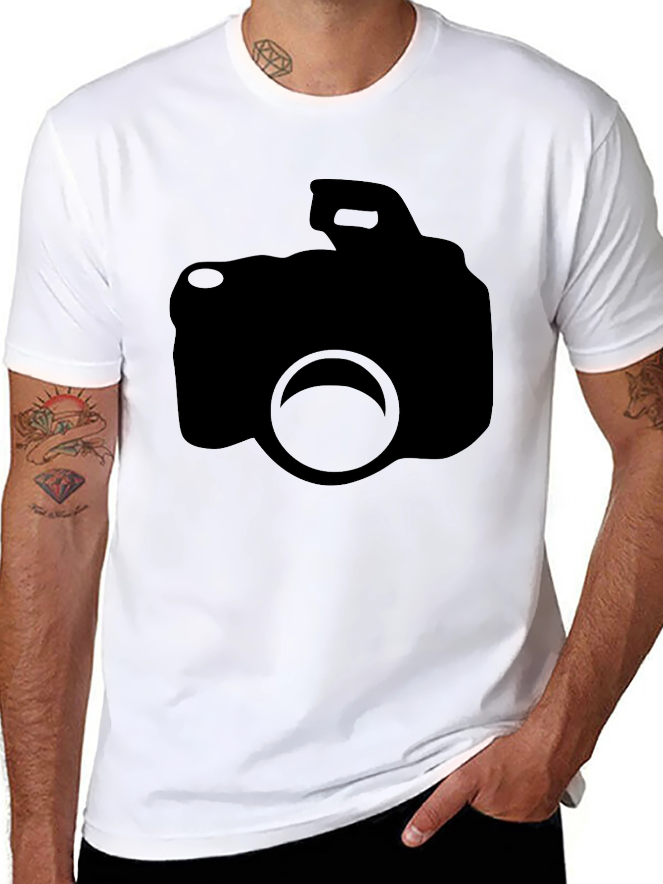 Camera Graphic Black T-Shirt