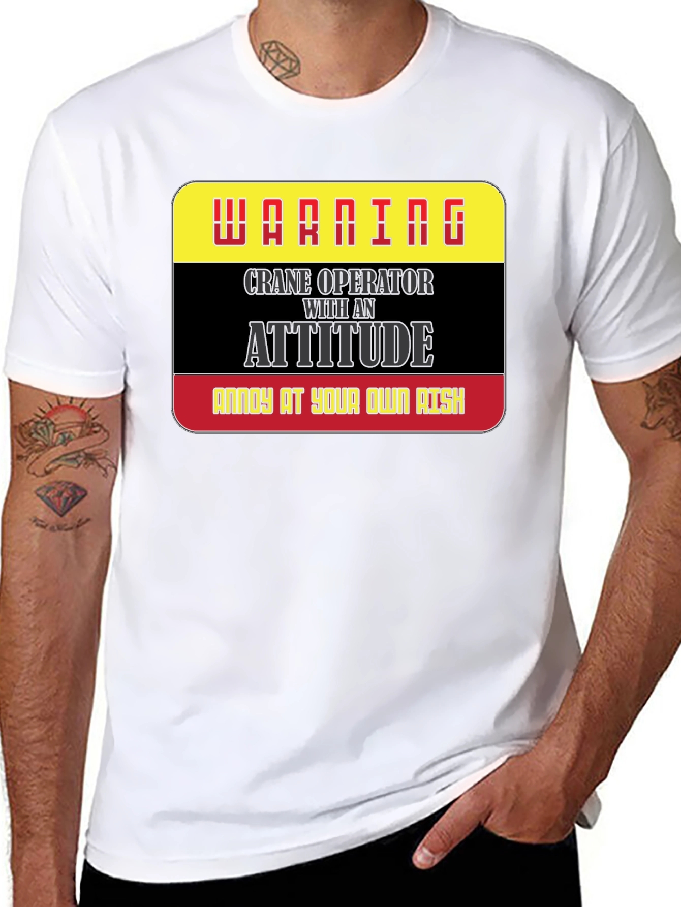 Warning Crane Operator T-Shirt