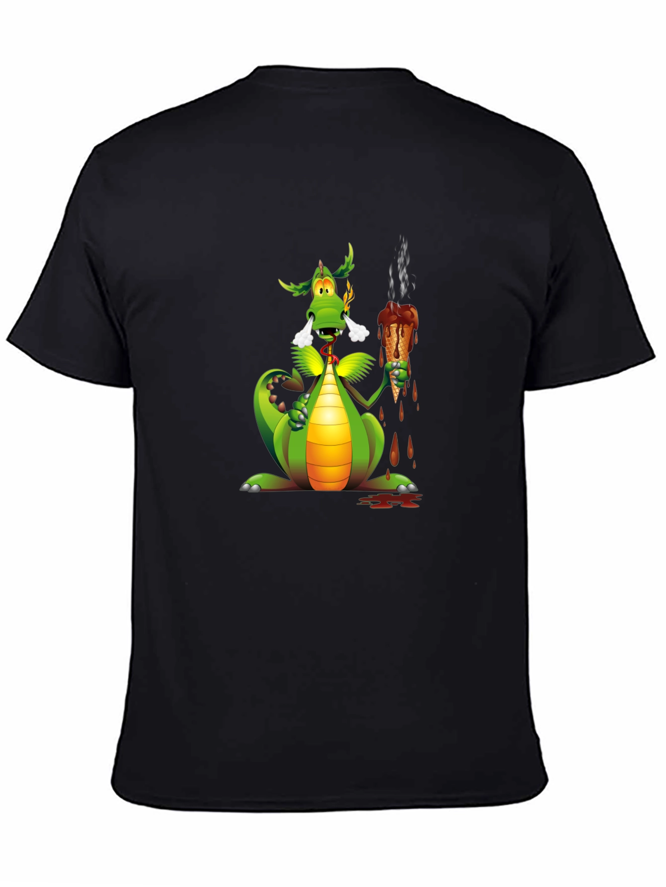Dragon Eating Ice Cream Graphic Tee