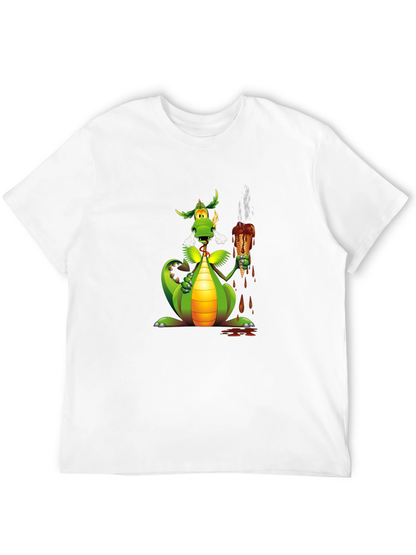 Dragon Eating Ice Cream Graphic Tee