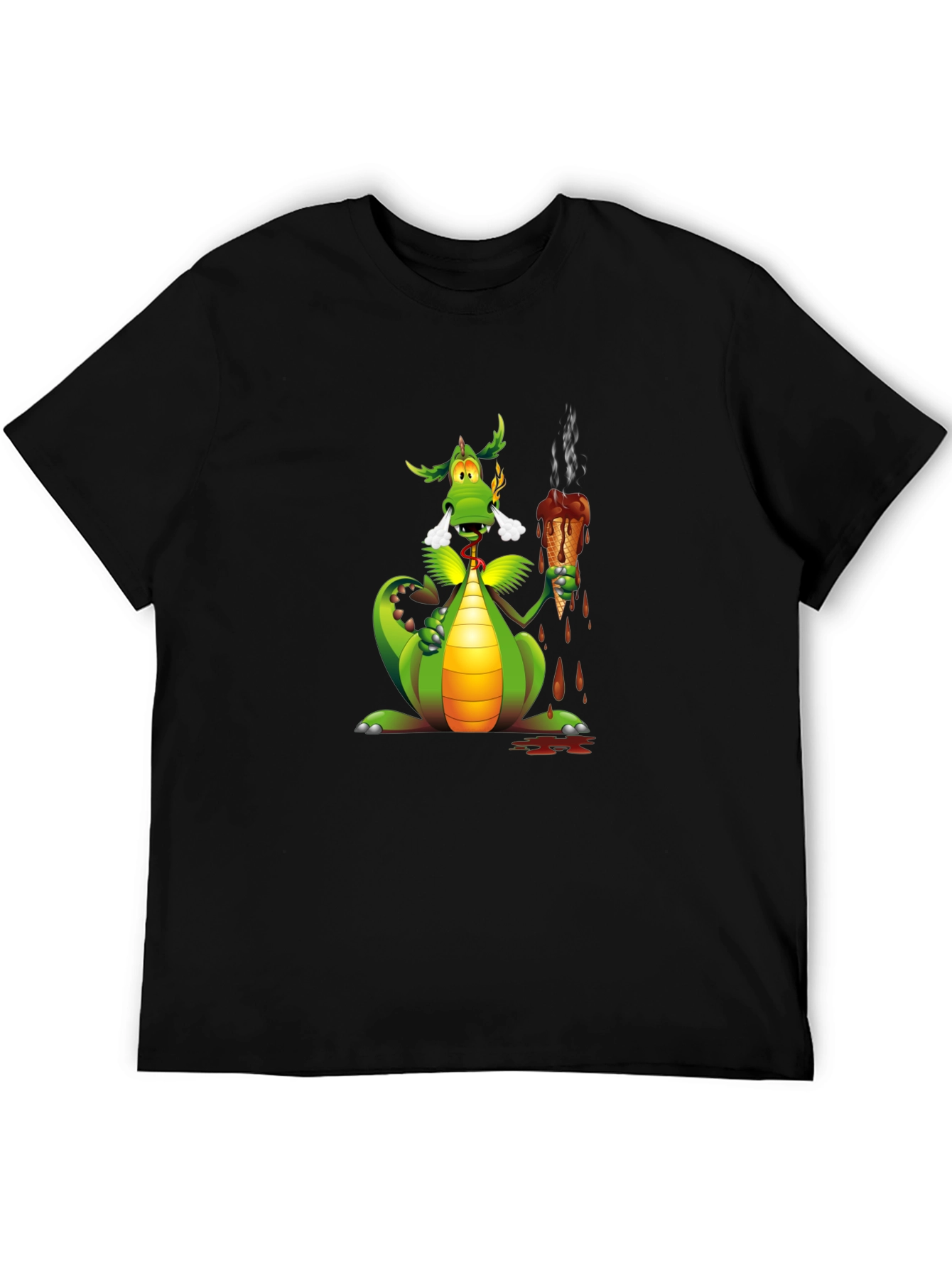Dragon Eating Ice Cream Graphic Tee