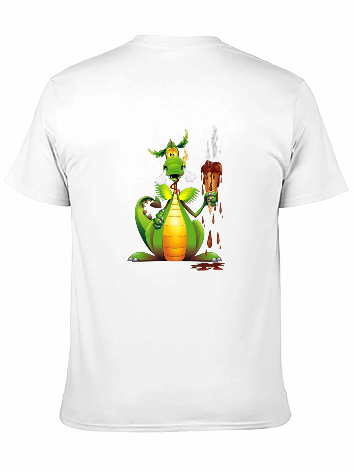 Dragon Eating Ice Cream Graphic Tee