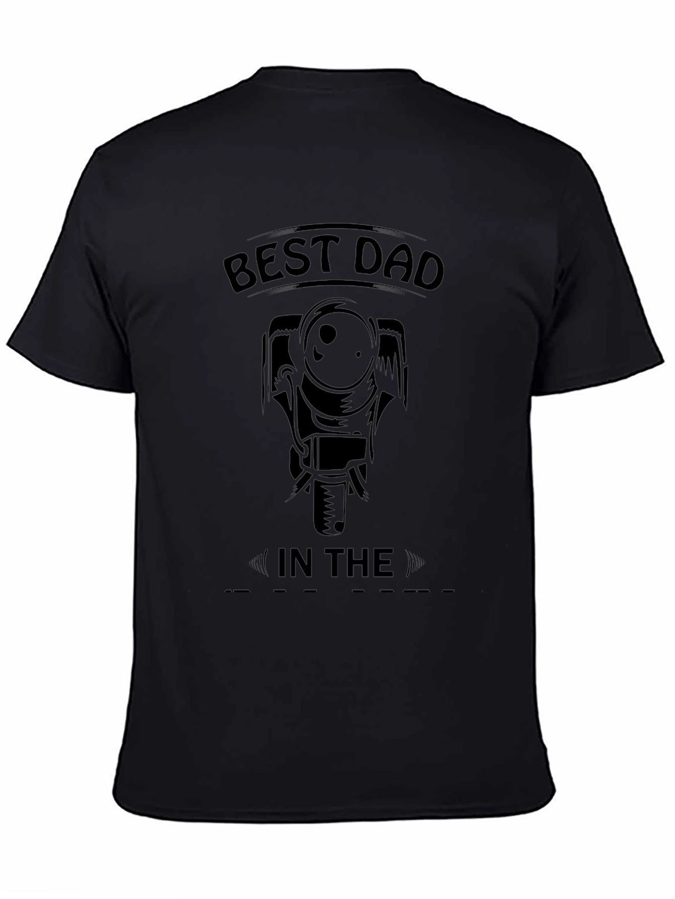 Best Dad Camera Graphic Tee - Black