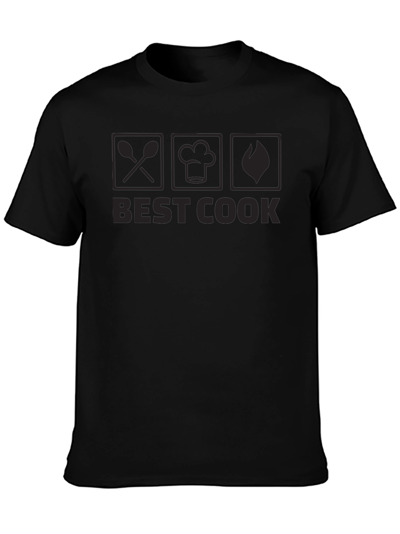 Best Cook Graphic T-Shirt Black Cotton Tee