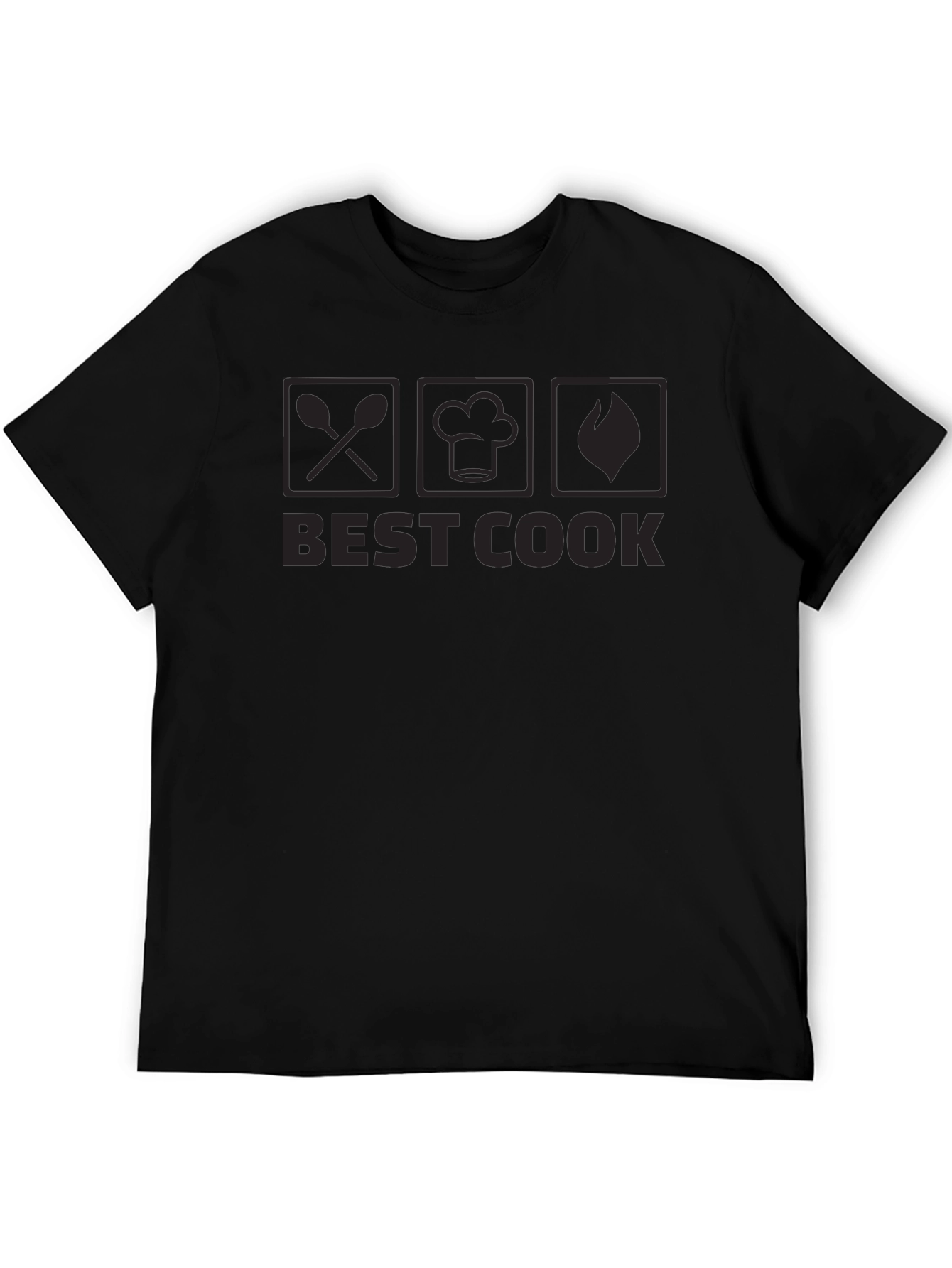 Best Cook Graphic T-Shirt Black Cotton Tee