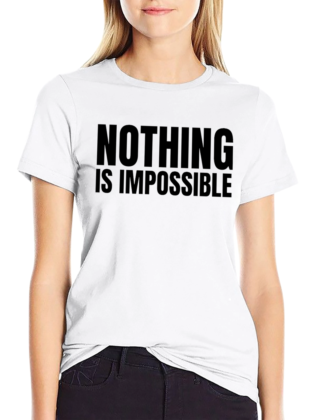 Nothing Is Impossible Black T-Shirt