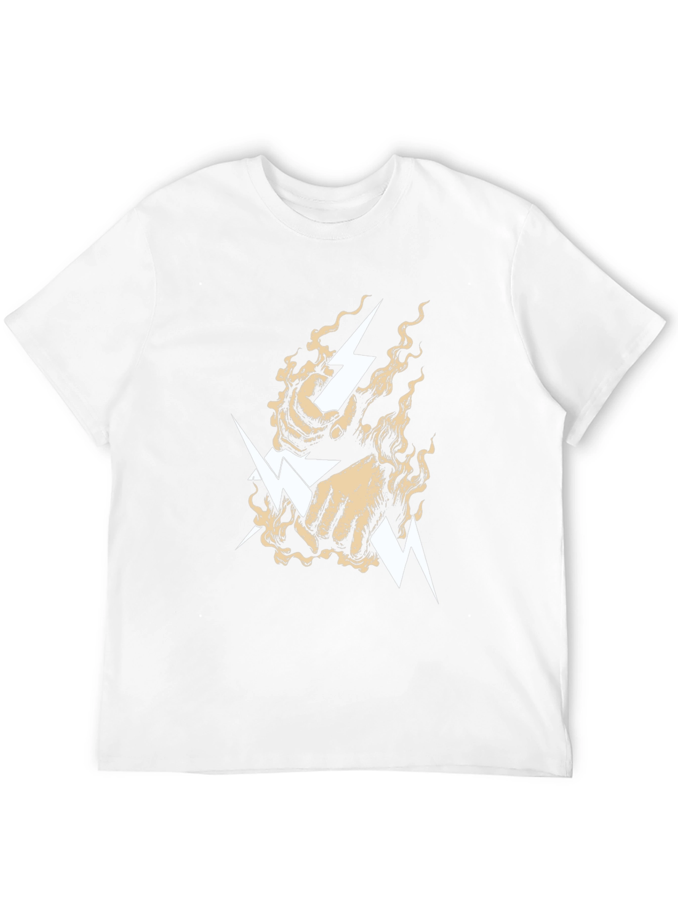 Lightning Bolt Fist Graphic Tee - Black