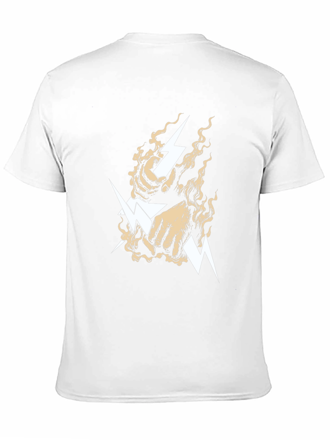 Lightning Bolt Fist Graphic Tee - Black