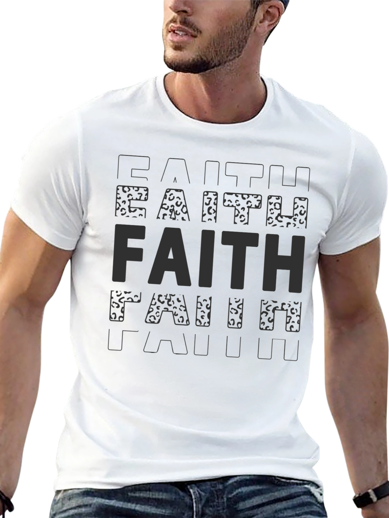 Faith Statement T-Shirt - Soft Black Tee