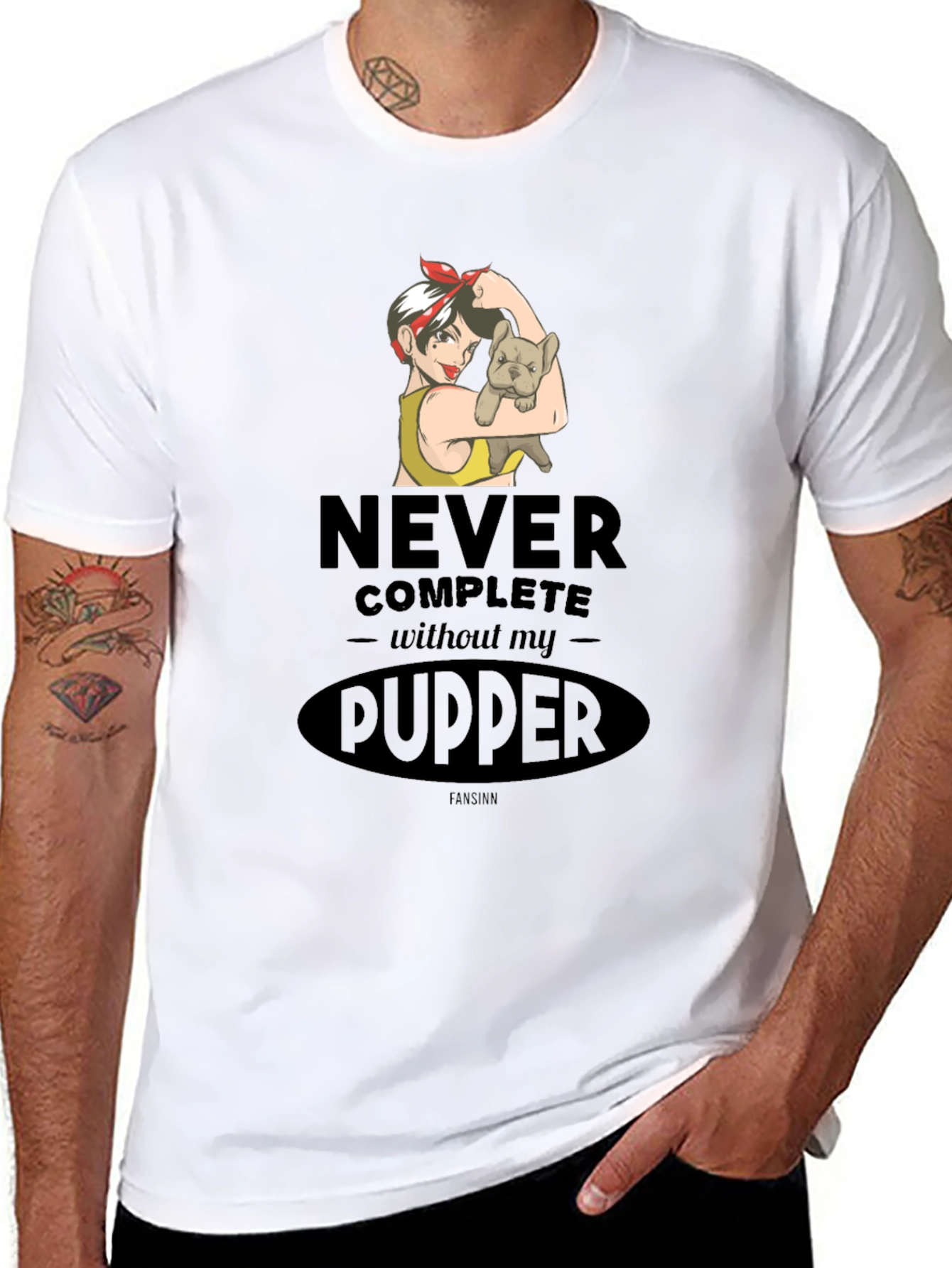 Never Complete Without My Pupper Graphic T-Shirt