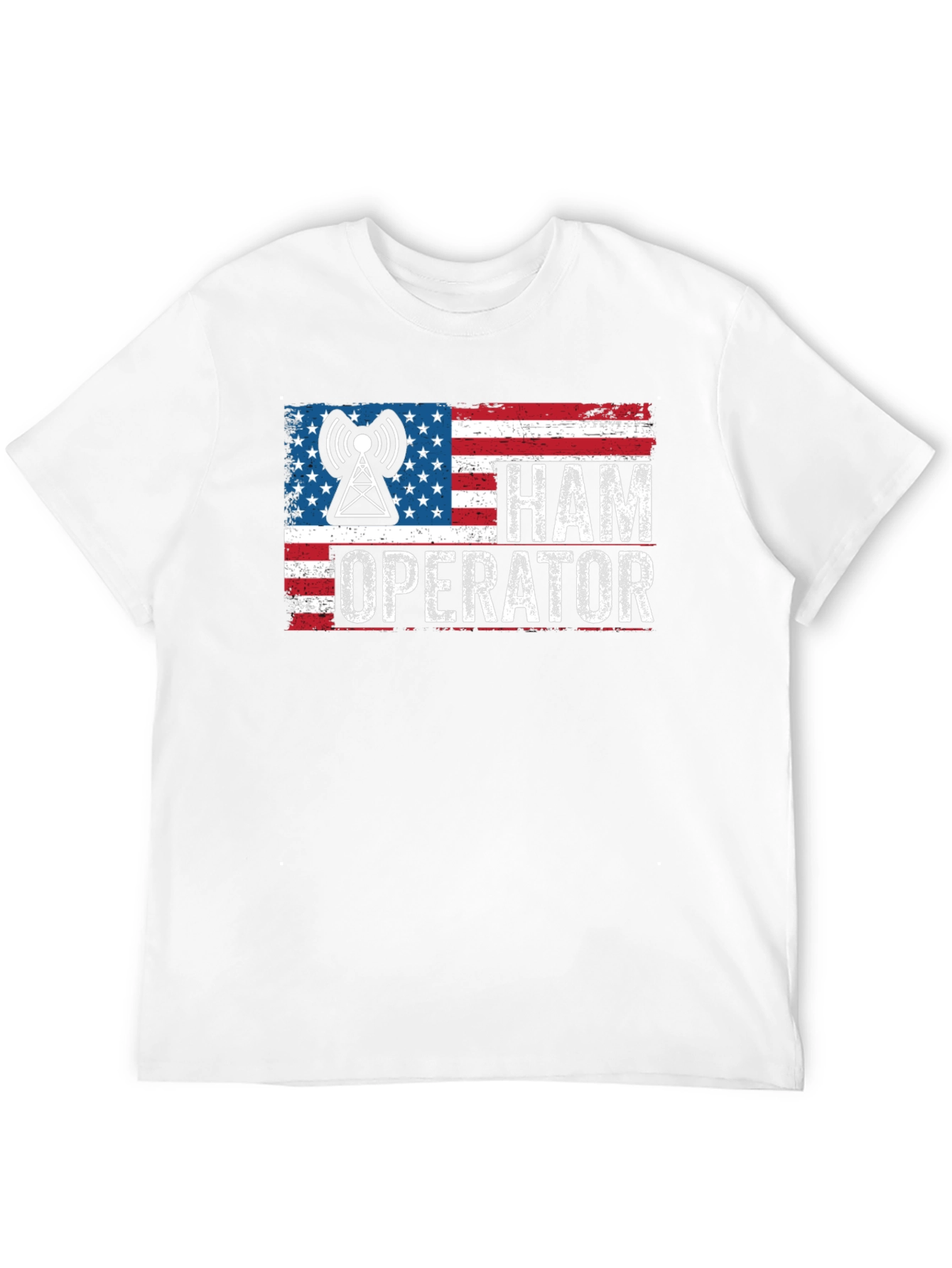 Ham Operator American Flag Graphic Tee