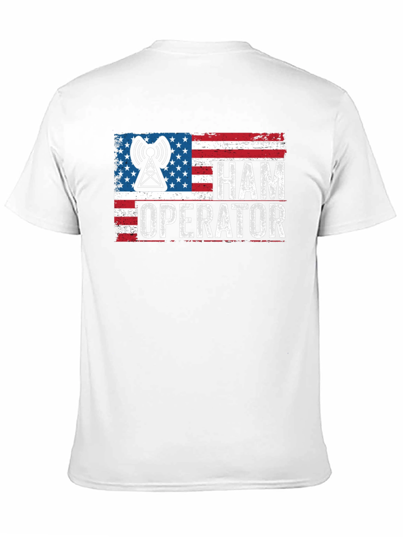 Ham Operator American Flag Graphic Tee