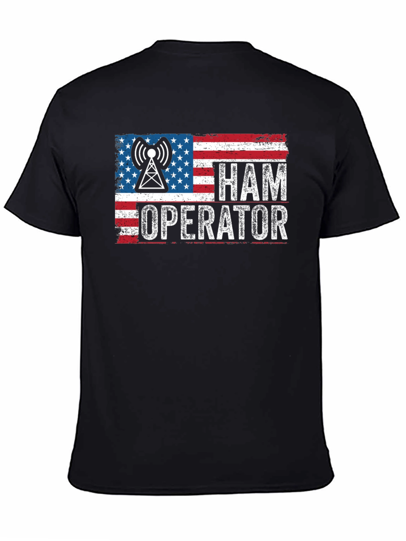 Ham Operator American Flag Graphic Tee