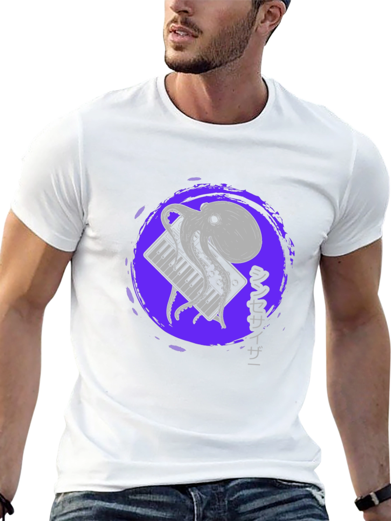 Octopus Keyboard T-Shirt - Synthesizer Design