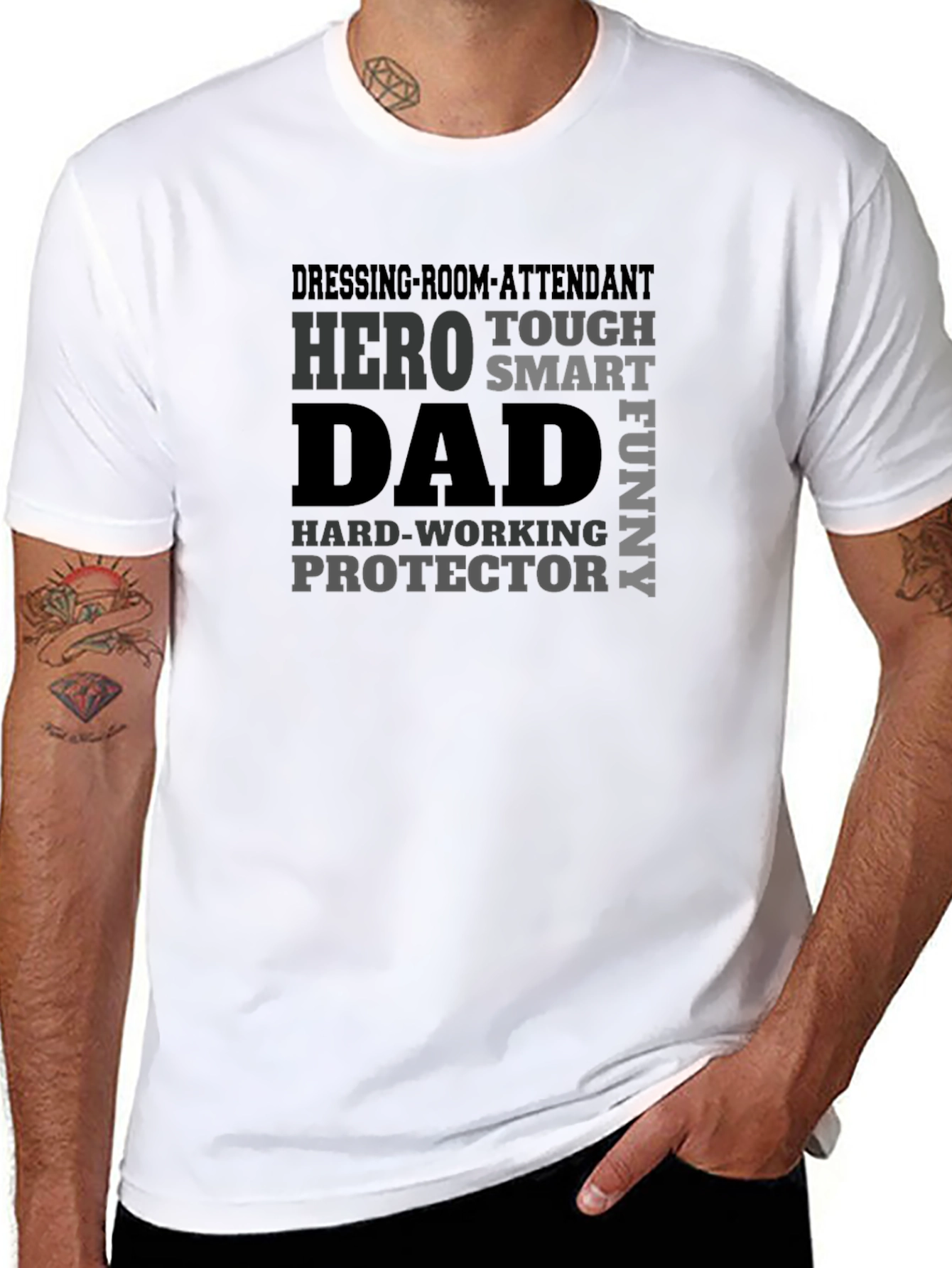 Hero Dad T-Shirt - Black Graphic Tee