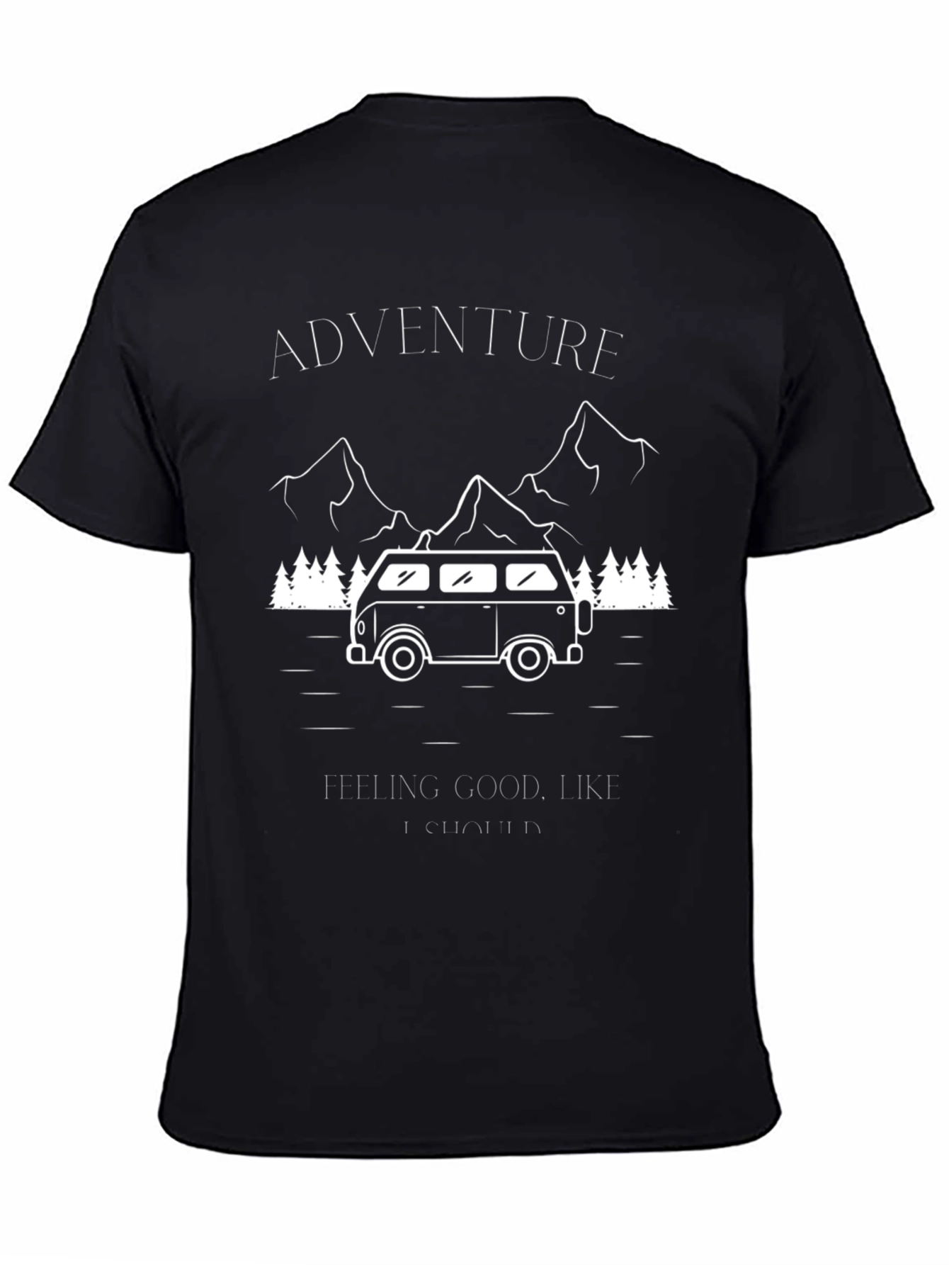 Adventure Van Graphic T-Shirt - Black