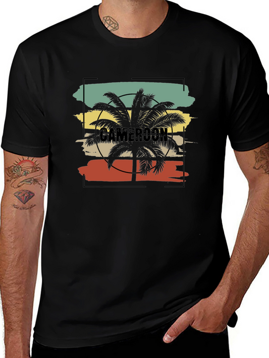 Cameroon Palm Tree T-Shirt - Tropical Vacation Tee
