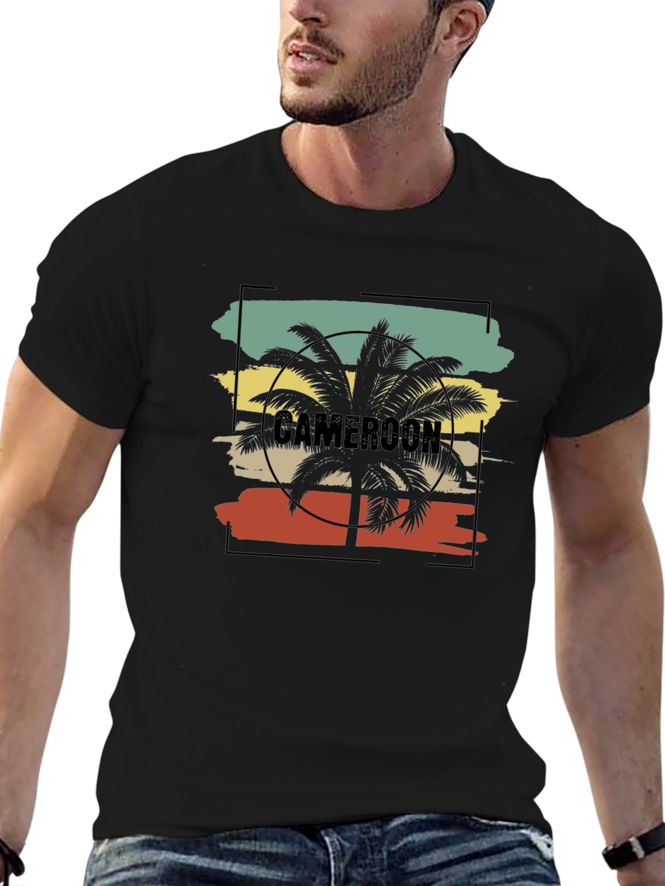 Cameroon Palm Tree T-Shirt - Tropical Vacation Tee