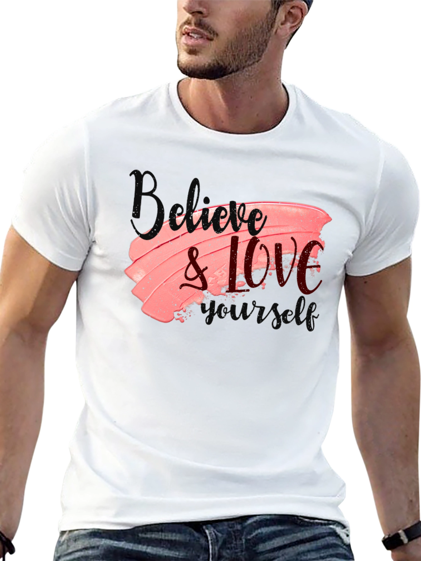 Believe & Love Yourself Black Tee